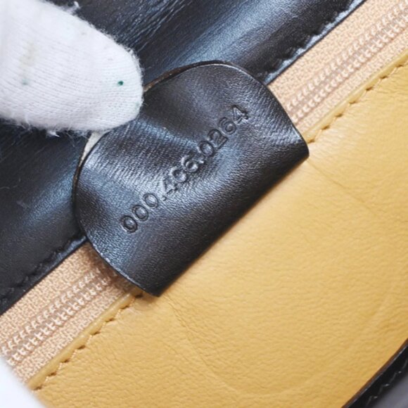 GUCCI Logo Horse Shoe Hand Bag Leather Brown GHW Italy - Picture 10 of 14